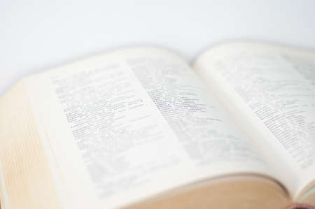 An old dictionary in a strange language