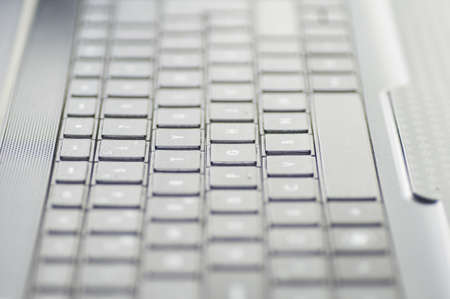 Detail of a laptop computer keyboard