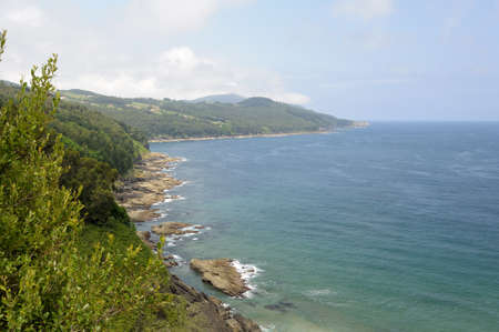 Coastal landscape of the Basque country