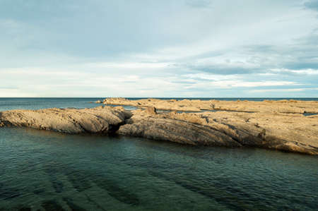 Coastal landscape from a creek