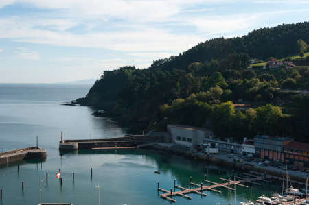 Landscape of a small portの写真素材