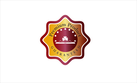 Premium Product Guaranteed Vector Stamp Seal Badge Labelのイラスト素材