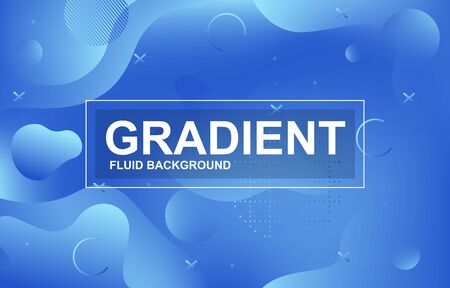 Colorful Gradient Fluid Liquid Geometric Dynamic Shape Backgroundのイラスト素材