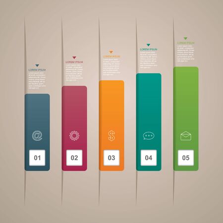 Bar Chart Graph Steps Diagram Statistical Business Infographic Illustrationのイラスト素材