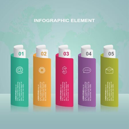Bar Chart Graph Steps Diagram Statistical Business Infographic Illustrationのイラスト素材