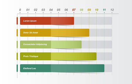 Bar Chart Graph Diagram Statistical Business Infographic Illustrationのイラスト素材