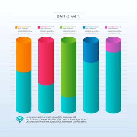 Improved Recovered After Crisis Graph Bar Chart Economic Statistical Infographicのイラスト素材
