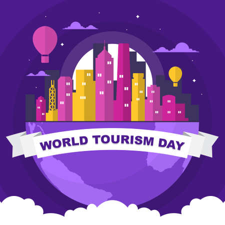 Hong Kong City China Asia Travel World Tourism Day Illustrationのイラスト素材