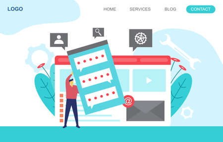 People Build Website Design Web Page Project Development Illustrationのイラスト素材