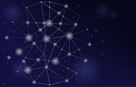 Circle Globe Digital Network Connection Technology Vector Background