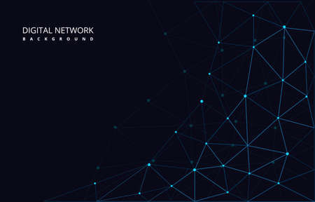 Advanced Digital Network Connection Internet Computer Technology Backgroundのイラスト素材