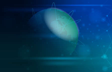 Global Digital Network Communication Connection Internet Computer Technology Businessのイラスト素材