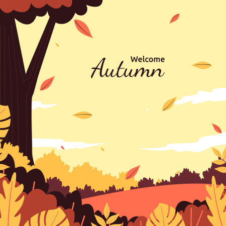 Fallen Leaf Beautiful Fall Autumn Nature Backgroundのイラスト素材