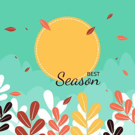 Fallen Leaf Beautiful Fall Autumn Season Backgroundのイラスト素材