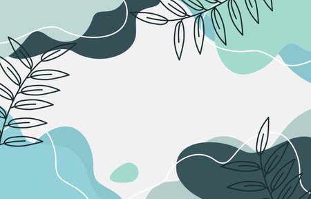 Aesthetic Colorful Pastel Floral Fluid Abstract Backgroundのイラスト素材