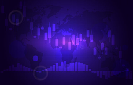 Negative Candle Graph Chart Depreciation Currency Global Economic Recessionのイラスト素材