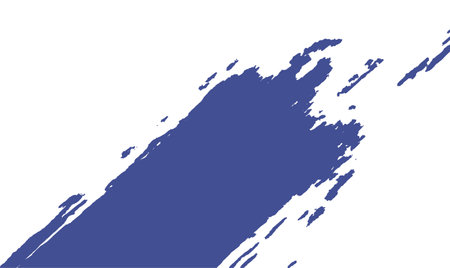 Abstract Purple Paint Brush Stroke on White Isolated Horizontal Backgroundのイラスト素材