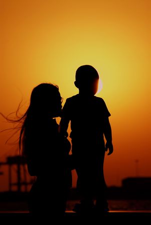 silhouetteの写真素材