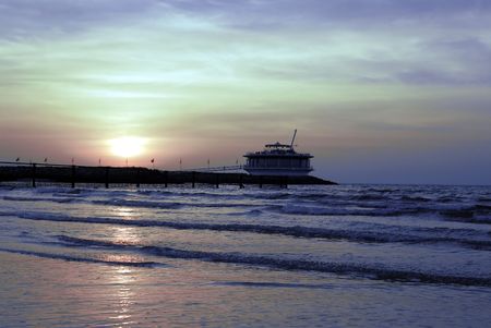 sunrise sunsetの写真素材