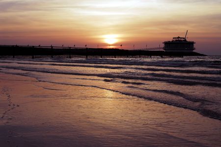 sunrise sunsetの写真素材