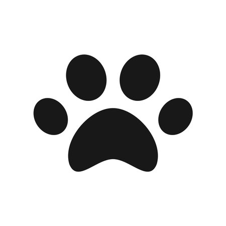 paw print icon vector design illustrationのイラスト素材
