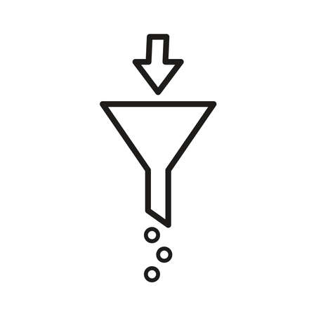 filter icon vector design illustrationのイラスト素材