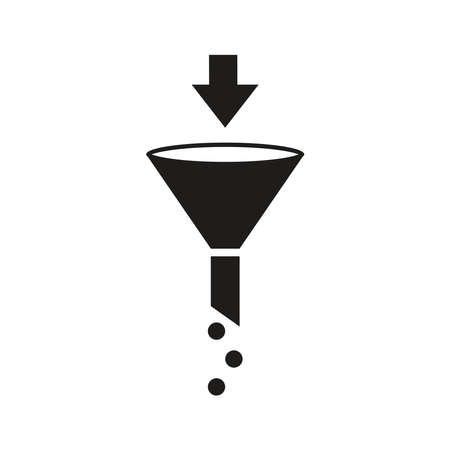filter icon vector design illustrationのイラスト素材
