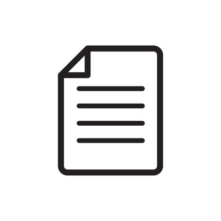 paper, page, document icon vector design illustrationのイラスト素材