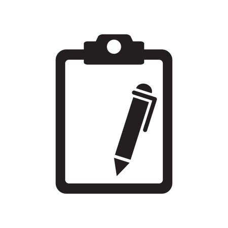 clipboard, document, checklist icon vectorのイラスト素材