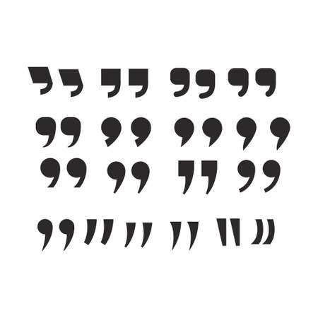 quote icon vector design templateのイラスト素材