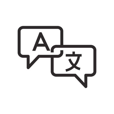 Translate icon vector design illustratorのイラスト素材