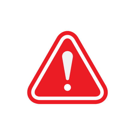 exclamation mark icon vector design templateのイラスト素材