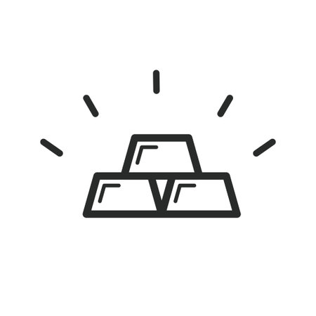 gold bar icon vector design illustrationのイラスト素材