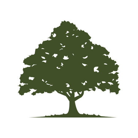tree logo, icon vector design illustrationのイラスト素材