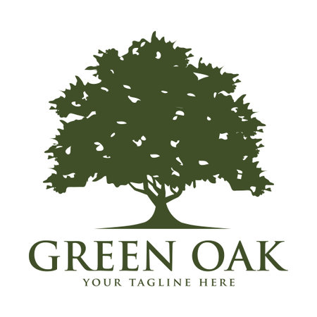 tree logo, icon vector design illustrationのイラスト素材