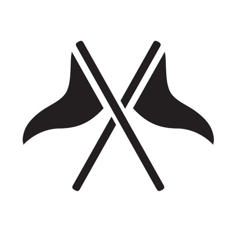 flag icon vector design templateのイラスト素材