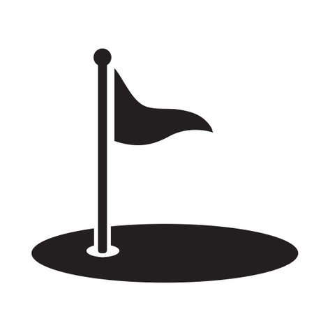 golf flag icon vector design illustrationのイラスト素材