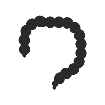 colon icon in flat style.  colon vector illustration on white isolated background.のイラスト素材
