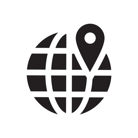 Location icon vector isolated on white background for your web and mobile app design, Location logo conceptのイラスト素材