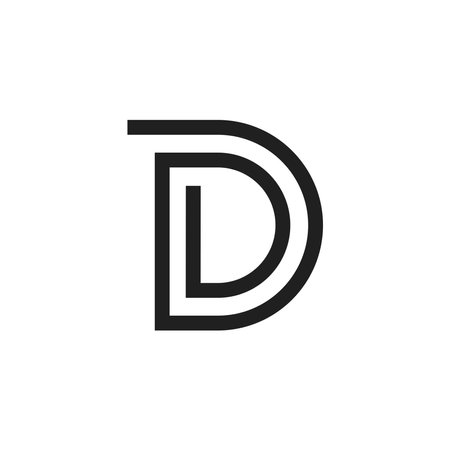 Letter D logo icon design template elements. Suitable for many purposes.のイラスト素材