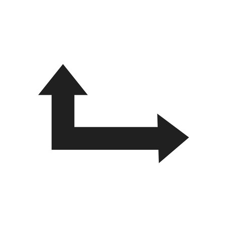 Arrow icon. Pointer symbol. Flat design style eps 10のイラスト素材
