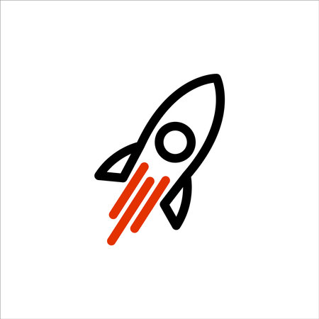 rocket icon vector design illustration design illustrationのイラスト素材
