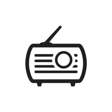 radio icon vector design illustrationのイラスト素材