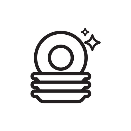Dishwasher icon vector. Dishwasher sign. Cleaning symbol.のイラスト素材