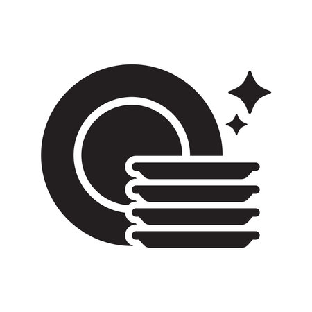 Dishwasher icon vector. Dishwasher sign. Cleaning symbol.のイラスト素材