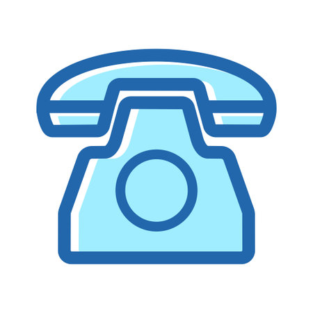 Telephone communication symbol icon vector design illustrationのイラスト素材