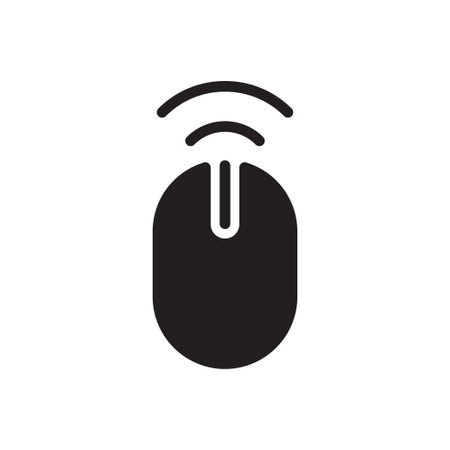 wireless mouse symbol icon vector design illustrationのイラスト素材