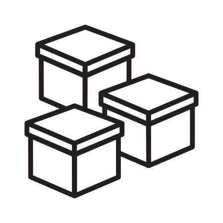 box package symbol icon vector design illustrationのイラスト素材