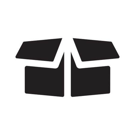 open box package symbol icon vector design illustration