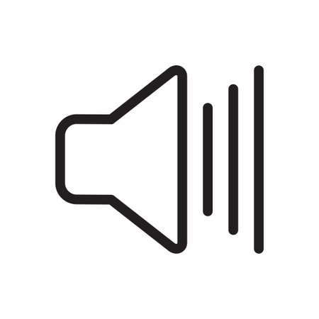 speaker icon vector volume symbol design illustrationのイラスト素材